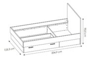 Κρεβάτι Newty 1S-120 x 200 - Image 3