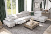 Γωνιακός καναπές Gelito Relax LTHR-Leuko-Δεξιά - Image 2