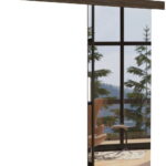 Συρόμενη πόρτα Crystal-Sokolati-96 x 205 εκ.