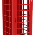Διακοσμητικό Phone Booth-Kokkino