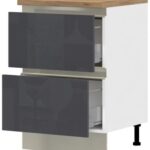 Επιδαπέδιο ντουλάπι Trinity R60-2M BOX-Anthraki Gualistero