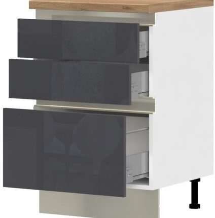 Επιδαπέδιο ντουλάπι Trinity R60-3M BOX-Anthraki Gualistero