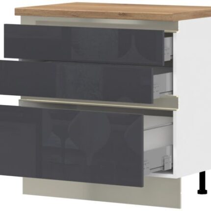 Επιδαπέδιο ντουλάπι Trinity R90-3M BOX-Anthraki Gualistero