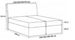 Επενδυμένο κρεβάτι Box 2-Mpez-180 x 200 - Image 3