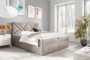 Επενδυμένο κρεβάτι Box 6-Mpez-140 x 200 - Image 2