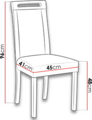 Καρέκλα Jose V - Leuko-Anthraki - Image 2