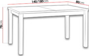 Επεκτεινόμενο τραπέζι Modern I - Leuko - Image 2