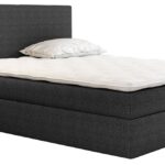 Επενδυμένο κρεβάτι Basic-Gkri Skouro-200 x 200