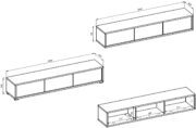 Έπιπλο τηλεόρασης Jennifer 3F-Fusiko - Image 3
