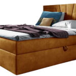Επενδυμένο κρεβάτι Box 4-Portokali-180 x 200