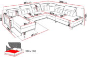 Γωνιακός καναπές Baltico IX-Δεξιά-Somon - Image 3