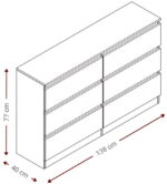 Συρταριέρα Juniper 6S-Mauro - Image 4