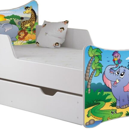 Παιδικό Κρεβάτι SMB-164 x 84 x 80 εκ.-Jungle