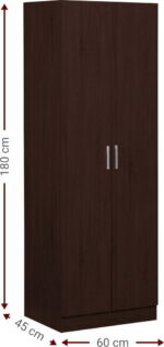 Ντουλάπα Wilson 2D δίφυλλη-Wenge - Image 3