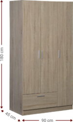 Ντουλάπα Wilson 3DS τρίφυλλη-Fusiko - Image 4