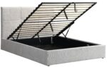 Επενδυμένο κρεβάτι Raziel-Mpez-160x200-Lift-Storage - Image 4