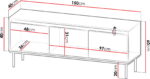 Έπιπλο τηλεόρασης Carmesi 3D-Mauro-Xriso - Image 2