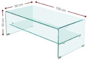 Τραπεζάκι σαλονιού Crystal Shelf - Image 4