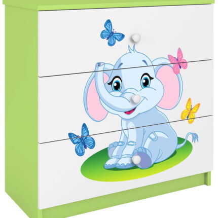 Συρταριέρα Babydreams Cartoon-Prasino-Elephant