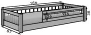 Παιδικό Κρεβάτι Milo-Leuko-80 x 180 - Image 3