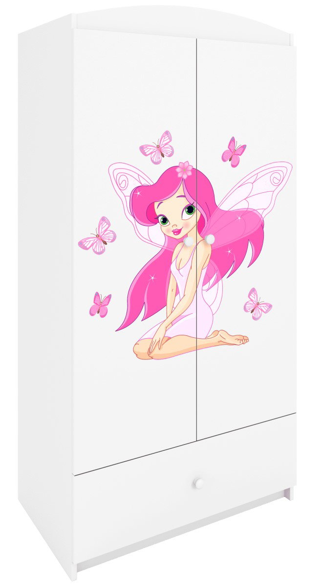 image_845087_szafa-babydreams-wrozka-z-motylkami_3_ Ντουλάπα Babydreams Cartoon-Leuko-Fairy with butterflies - Image 1