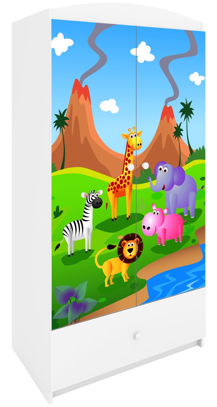 image_845141_szafa-babydreams-safari_3_ Ντουλάπα Babydreams Cartoon-Leuko-Safari - Image 1