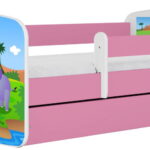 Παιδικό Κρεβάτι Babydreams Cartoon-Roz-160 x 80-Safari