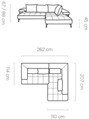 Γωνιακός καναπές Model-Mple-Αριστερή - Image 3