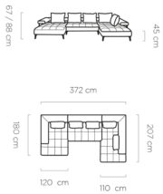 Γωνιακός καναπές Model Plus-Ladi-Αριστερή - Image 3