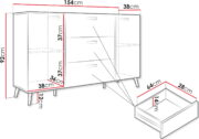 Μπουφές Picru 2D3SZ-Leuko Gualistero - Image 3