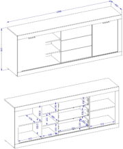Μπουφές Windsor 2D3S - Image 3