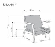 Πολυθρόνα Mila-Mpez - Image 3