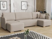 Γωνιακός καναπές Como U-Beige - Image 2