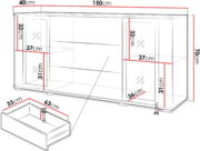Μπουφές Caro SB 150-Leuko-Leuko gualistero - Image 4