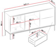 Μπουφές Visso VI-05 - Image 3