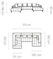 Γωνιακός καναπές Magnito Plus-Prasino-Δεξιά - Image 3