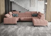 Γωνιακός καναπές Calyra Max I Relax-Σομόν-Δεξιά - Image 2