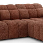 Γωνιακός καναπές Comfora-Κεραμιδί-Δεξιά