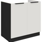 Επιδαπέδιο ντουλάπι νεροχύτη Arianna 80 ZL 2F-Λευκό