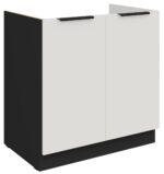 Επιδαπέδιο ντουλάπι νεροχύτη Arianna 80 ZL 2F-Λευκό