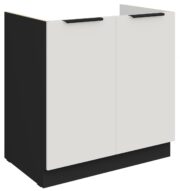Επιδαπέδιο ντουλάπι νεροχύτη Arianna 80 ZL 2F-Λευκό