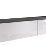 Έπιπλο τηλεόρασης  Lowboard D 180-Λευκό - Ανθρακί