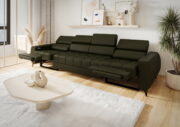 Καναπές Calyra Relax Lthr Τετραθέσιος-Λαδί - Image 2