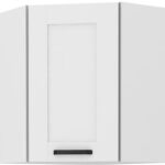 Κρεμαστό ντουλάπι γωνιακό Nelor 60x60 GN 72 1F-Λευκό