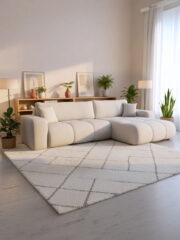 Γωνιακός καναπές Furyn L Maxi-Κρεμ - Image 2