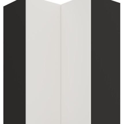 Κρεμαστό ντουλάπι γωνιακό Arianna 60x60 GN 90 2F-Λευκό