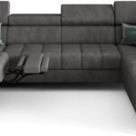 Γωνιακός καναπές Calyra Max I Relax-Ανθρακί-Δεξιά