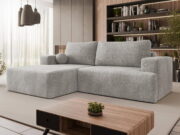 Γωνιακός καναπές Mivo-Silver Gray-Αριστερή - Image 2