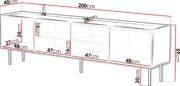Έπιπλο τηλεόρασης Lucca plus-Mpez - Image 3