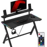 Γραφείο Gaming Hero 1.9 RGB – Μαύρο